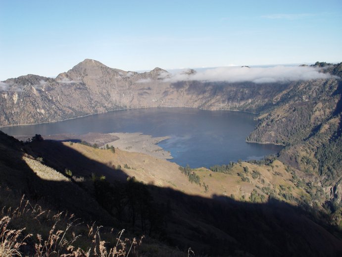 Mount Rinjani and Segara Anak crater lake