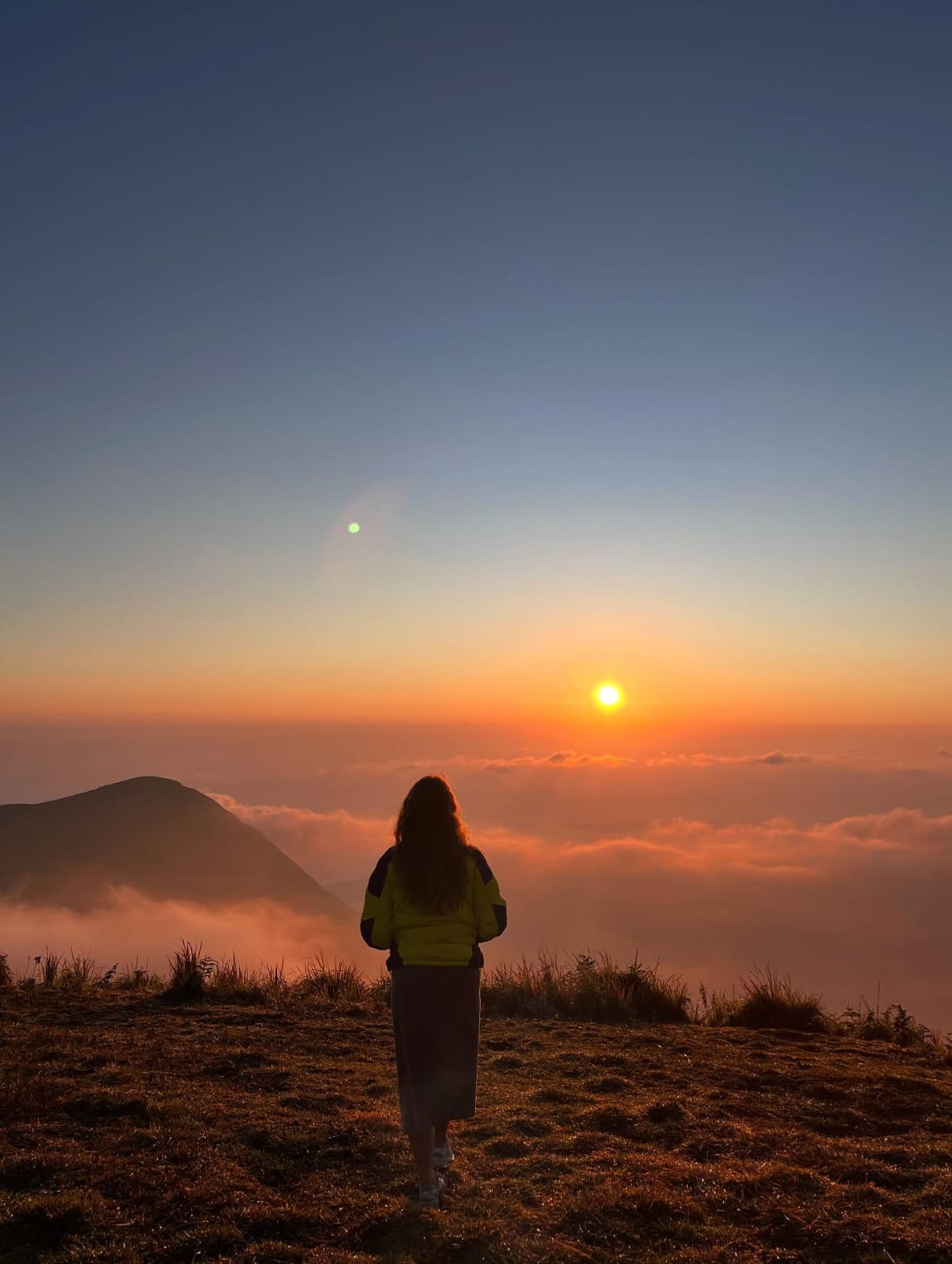 Sunrise view from Pergasingan Hill, Sembalun
